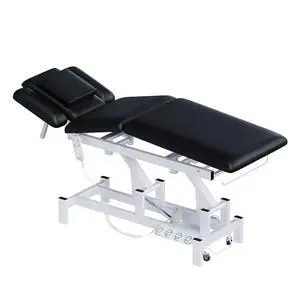2-Motor Electric Massage Table for Physical Therapy (Black) | Professional Treatment & Medical Exam Table with Wheels, 3-Section Angle & Height Adjustable for Facial, Tattoo, Waxing 2-Motor Electric Massage Table for Physical Therapy (Black) | Professional Treatment & Medical Exam Table with Wheels, 3-Section Angle & Height Adjustable for Facial, Tattoo, Waxing