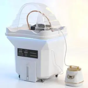 Professional Head Spa Equipment with Thermostatic Waterfall Circulation, 60L Water Tank, Mobile Shampoo Basin with Steam & LED Therapy for Salon Scalp Care (White) Professional Head Spa Equipment with Thermostatic Waterfall Circulation, 60L Water Tank, Mobile Shampoo Basin with Steam & LED Therapy for Salon Scalp Care (White)