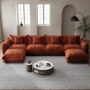 Chenille Modular Sectional Sofa, Minimalist Cloud Couch with Plush Cushion | Flexible Configurations, Cloud-Like Comfort, Deep Seating, Pet-Friendly Upholstery, Durable Frame Support, Easy Assembly Chenille Modular Sectional Sofa, Minimalist Cloud Couch with Plush Cushion | Flexible Configurations, Cloud-Like Comfort, Deep Seating, Pet-Friendly Upholstery, Durable Frame Support, Easy Assembly