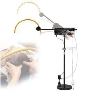 Head Spa Equipment, Freestanding Water Circulation Frame w/Pump & Controller, Japanese Waterfall Head Spa Scalp Massage for Salon & Home Use, Height & Angle Adjustable, Fits Shampoo Bowls Under 43" H Head Spa Equipment, Freestanding Water Circulation Frame w/Pump & Controller, Japanese Waterfall Head Spa Scalp Massage for Salon & Home Use, Height & Angle Adjustable, Fits Shampoo Bowls Under 43" H