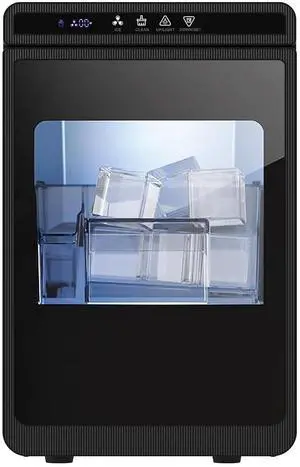 Clear Ice Cube Maker Countertop, Makes 3 Large 1.6" Cubes in 25min, 26 lbs/24H Crystal Clear Ice, Adjustable Thickness, Self-Cleaning, 24H Timer for Whiskey, Cocktails & Home Bar Clear Ice Cube Maker Countertop, Makes 3 Large 1.6" Cubes in 25min, 26 lbs/24H Crystal Clear Ice, Adjustable Thickness, Self-Cleaning, 24H Timer for Whiskey, Cocktails & Home Bar