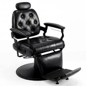 Barber Chair, Heavy Duty Vintage Recline Hydraulic Barber Chair with Towel Bar, 360° Swivel All Purpose Professional Salon Chair Barber Shop Beauty Salon Tattoo Parlor Shampoo Equipment, Black Barber Chair, Heavy Duty Vintage Recline Hydraulic Barber Chair with Towel Bar, 360° Swivel All Purpose Professional Salon Chair Barber Shop Beauty Salon Tattoo Parlor Shampoo Equipment, Black