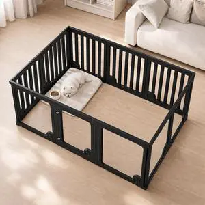 Clear Acrylic Dog Playpen Panels with Door | Sturdy Dog Fence with Safety Locking Door Indoor & Outdoor, Easy Assemble Modular Enclosure for Puppies Cats Rabbits Clear Acrylic Dog Playpen Panels with Door | Sturdy Dog Fence with Safety Locking Door Indoor & Outdoor, Easy Assemble Modular Enclosure for Puppies Cats Rabbits