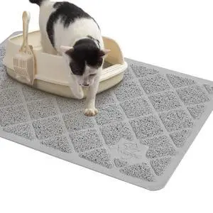 Premium Cat Litter Mat, Litter Box Mat with Non-Slip and Waterproof Backing, Litter Trapping Mat Soft on Kitty Paws and Easy to Clean, Cat Mat Traps Litter from Box Premium Cat Litter Mat, Litter Box Mat with Non-Slip and Waterproof Backing, Litter Trapping Mat Soft on Kitty Paws and Easy to Clean, Cat Mat Traps Litter from Box
