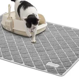 Premium Cat Litter Mat, 47" Long x 35" Wide, Non-Slip and Waterproof Design, Soft on Paws, Easy to Clean Premium Cat Litter Mat, 47" Long x 35" Wide, Non-Slip and Waterproof Design, Soft on Paws, Easy to Clean