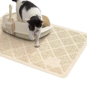 Premium Cat Litter Mat, Litter Box Mat with Non-Slip and Waterproof Backing, Litter Trapping Mat Soft on Kitty Paws and Easy to Clean, Cat Mat Traps Litter from Box Premium Cat Litter Mat, Litter Box Mat with Non-Slip and Waterproof Backing, Litter Trapping Mat Soft on Kitty Paws and Easy to Clean, Cat Mat Traps Litter from Box