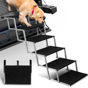 Foldable Dog Stairs for Car,17" Extra Wide Pet Ramp for Large Dog,6 Steps | 17" Extra Wide 200LBS Capacity Lightweight Portable Reinforced Pet Ramp for SUV Truck High Bed Foldable Dog Stairs for Car,17" Extra Wide Pet Ramp for Large Dog,6 Steps | 17" Extra Wide 200LBS Capacity Lightweight Portable Reinforced Pet Ramp for SUV Truck High Bed