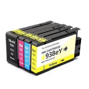 936 937 938 936XL Ink Cartridge Compatible for HP Officejet Pro 9110b 9120 9130 9720 9730 4S6X3A 4S6X0A Printer Cartridge(938XL-1set) 936 937 938 936XL Ink Cartridge Compatible for HP Officejet Pro 9110b 9120 9130 9720 9730 4S6X3A 4S6X0A Printer Cartridge(938XL-1set)