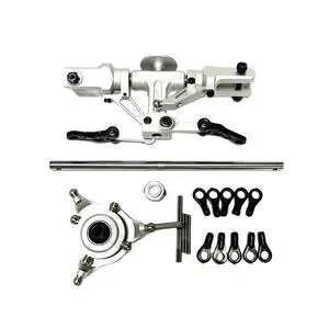 450 PRO Flybarless Metal Main Rotor Head Compatible with Trex450 Helicopter(Silver) 450 PRO Flybarless Metal Main Rotor Head Compatible with Trex450 Helicopter(Silver)