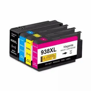 938XL 938 XL Ink Cartridge Compatible with Printer Models Officejet Pro 9110b 9120 9130 9720 9730 Inkjet for Part Number 938XL(1SET(4PC)) 938XL 938 XL Ink Cartridge Compatible with Printer Models Officejet Pro 9110b 9120 9130 9720 9730 Inkjet for Part Number 938XL(1SET(4PC))