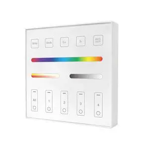 Panel Sensitive Touch Remote Control for LED Light Strip DIM CCT RGB RGBW RCT 4 Zones 30 Meters(for RGB RGBW RGBCCT) Panel Sensitive Touch Remote Control for LED Light Strip DIM CCT RGB RGBW RCT 4 Zones 30 Meters(for RGB RGBW RGBCCT)