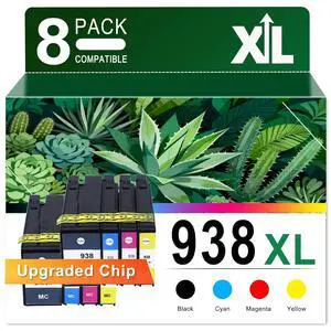 938E 938XL 938 Ink Cartridge Compatible for HP 43S6X3A 4S6X0A | 4S6X1A 4S6X2A Ink Use for OFFICEJET PRO 9110B 9120 9130 9720 9730 Printers 2sets 938E 938XL 938 Ink Cartridge Compatible for HP 43S6X3A 4S6X0A | 4S6X1A 4S6X2A Ink Use for OFFICEJET PRO 9110B 9120 9130 9720 9730 Printers 2sets