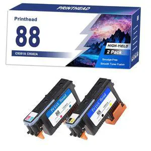 88 C9381A C9382A Printhead Compatible Replacement for HP Printers | to Work with OfficeJet Pro L7400 L7480 L7500 L7550 L7555 L7580 L7590 L7600 L7650 L7680 L7700 L7750 Printer 1set 88 C9381A C9382A Printhead Compatible Replacement for HP Printers | to Work with OfficeJet Pro L7400 L7480 L7500 L7550 L7555 L7580 L7590 L7600 L7650 L7680 L7700 L7750 Printer 1set