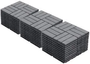30PCS Wooden Interlocking Deck Tiles,12" x 12" Square Floor Tiles, Modular Acacia Hardwood Patio Flooring Mats Outdoor Waterproof,Garage Floor Tiles for Bancony,Pool Side,Checker Pattern,Gray 30PCS Wooden Interlocking Deck Tiles,12" x 12" Square Floor Tiles, Modular Acacia Hardwood Patio Flooring Mats Outdoor Waterproof,Garage Floor Tiles for Bancony,Pool Side,Checker Pattern,Gray