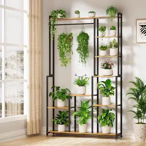Large Metal Plant Stand Indoor with Grow Light, 8 Tiered Plant Shelf Indoor, Square Flower Holder Display Rack, 71" Tall Corner Shelves Organizer for Living Room, Balcony, Patio, Garden Large Metal Plant Stand Indoor with Grow Light, 8 Tiered Plant Shelf Indoor, Square Flower Holder Display Rack, 71" Tall Corner Shelves Organizer for Living Room, Balcony, Patio, Garden