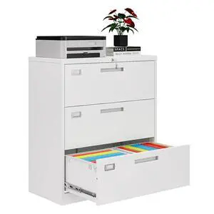 3 Drawer File Cabinets for Home Office, Metal Filing Cabinet with Lock, White Locking File Caninet Three Drawer, Office Storage Caninets Steel Cabnet for Letter/Legal/A4/F4-Assembly Required 3 Drawer File Cabinets for Home Office, Metal Filing Cabinet with Lock, White Locking File Caninet Three Drawer, Office Storage Caninets Steel Cabnet for Letter/Legal/A4/F4-Assembly Required