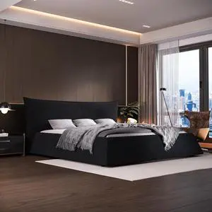 Queen Size Velvet Upholstered Cloud Bed, Oversized Platform Bed with Oversized Headboard, Floor Luxury Bed Frame Queen with Metal & Solid Wood Frame, Noise-Free, Cream Queen Size Velvet Upholstered Cloud Bed, Oversized Platform Bed with Oversized Headboard, Floor Luxury Bed Frame Queen with Metal & Solid Wood Frame, Noise-Free, Cream