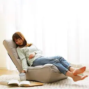 Lazy Single Sofa with with 3 Adjustable Position,Reclining Lounger Chair, Tatami Balcony Gaming Couch, Leisure Reading Chair for Bedroom/Living Room/Space Saving,Gray Lazy Single Sofa with with 3 Adjustable Position,Reclining Lounger Chair, Tatami Balcony Gaming Couch, Leisure Reading Chair for Bedroom/Living Room/Space Saving,Gray