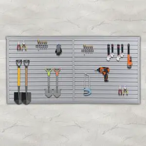 PVC Slat Wall Paneling, 4x8FT Garage Slatwall Storage Systems, Garage Wall Organizer Home Organization, Modular Wall Mounted Slat Board Tool Rack, Easy Snap-On,32 Sqft Coverage PVC Slat Wall Paneling, 4x8FT Garage Slatwall Storage Systems, Garage Wall Organizer Home Organization, Modular Wall Mounted Slat Board Tool Rack, Easy Snap-On,32 Sqft Coverage