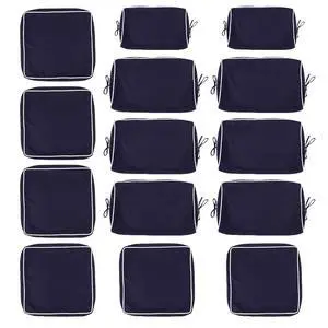14 Pcs Outdoor Couch Cushion Covers Replacement, Waterproof Patio Cushion Slipcover with Zipper, fit for 7Pieces 6-Seater Wicker Rattan Sectional Couch Sofa, Seat and Back Cover Only, Navy Blue 14 Pcs Outdoor Couch Cushion Covers Replacement, Waterproof Patio Cushion Slipcover with Zipper, fit for 7Pieces 6-Seater Wicker Rattan Sectional Couch Sofa, Seat and Back Cover Only, Navy Blue