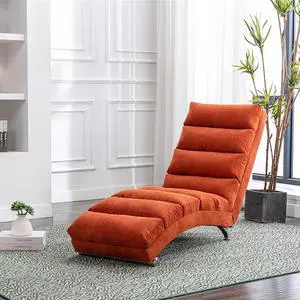 Chaise Lounge Chair Indoor,Massage Chaise Lounge with Remote Control,Electric Massage Floor Chair,Modern Long Lounger with 5 Modes, Chaise Lounge Sofa for Office, Living Room,Bedroom,Linen,Orange Chaise Lounge Chair Indoor,Massage Chaise Lounge with Remote Control,Electric Massage Floor Chair,Modern Long Lounger with 5 Modes, Chaise Lounge Sofa for Office, Living Room,Bedroom,Linen,Orange