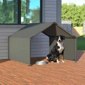 Dog Shade Shelter for Outside, Portable Dog Tent, Water Resistant Pet House Outdoor, Sun Rain Pet Canopy for Small Animals and Livestock Shade Protection, Garden, Patio, Backyard, Gray Dog Shade Shelter for Outside, Portable Dog Tent, Water Resistant Pet House Outdoor, Sun Rain Pet Canopy for Small Animals and Livestock Shade Protection, Garden, Patio, Backyard, Gray