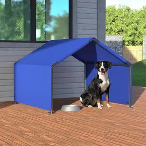 Dog Shade Shelter for Outside, Portable Dog Tent, Water Resistant Pet House Outdoor, Sun Rain Pet Canopy for Small Animals and Livestock Shade Protection, Garden, Patio, Backyard, Blue Dog Shade Shelter for Outside, Portable Dog Tent, Water Resistant Pet House Outdoor, Sun Rain Pet Canopy for Small Animals and Livestock Shade Protection, Garden, Patio, Backyard, Blue