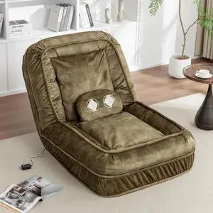 Floor Lazy Sofa Couch,Gaming Chair with Massage Pillows fits Pet Families,Sleep Chair with 5 Adjustable Position,Comfy Tatami Bean Bag Human Dog Bed for Bedroom/Living room/Space Saving,Green Floor Lazy Sofa Couch,Gaming Chair with Massage Pillows fits Pet Families,Sleep Chair with 5 Adjustable Position,Comfy Tatami Bean Bag Human Dog Bed for Bedroom/Living room/Space Saving,Green