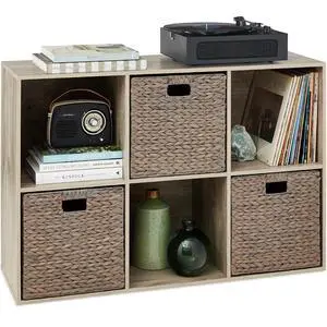 Best Choice Products 6-Cube Storage Organizer, 13.5in Shelf Opening, Bookcase, Display Shelf, Customizable w/ 3 Removable Back Panels Greige Best Choice Products 6-Cube Storage Organizer, 13.5in Shelf Opening, Bookcase, Display Shelf, Customizable w/ 3 Removable Back Panels Greige
