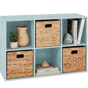 Best Choice Products Kids Bookcase 6-Cube Storage Organizer, 13.5in Shelf Opening, Bookshelf, Toy Storage, Customizable w/ 3 Removable Back Panels Light Blue Best Choice Products Kids Bookcase 6-Cube Storage Organizer, 13.5in Shelf Opening, Bookshelf, Toy Storage, Customizable w/ 3 Removable Back Panels Light Blue