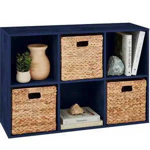 Best Choice Products Kids Bookcase 6-Cube Storage Organizer, 13.5in Shelf Opening, Bookshelf, Toy Storage, Customizable w/ 3 Removable Back Panels Navy Best Choice Products Kids Bookcase 6-Cube Storage Organizer, 13.5in Shelf Opening, Bookshelf, Toy Storage, Customizable w/ 3 Removable Back Panels Navy