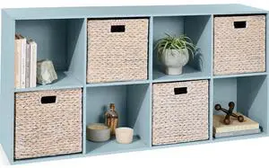 Best Choice Products Kids Bookcase 8-Cube Storage Organizer, 13.5in Shelf Opening, Bookshelf, Toy Storage, Customizable w/ 3 Removable Back Panels Light Blue Best Choice Products Kids Bookcase 8-Cube Storage Organizer, 13.5in Shelf Opening, Bookshelf, Toy Storage, Customizable w/ 3 Removable Back Panels Light Blue