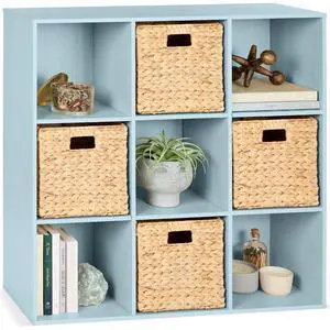 Best Choice Products Kids Bookcase 9-Cube Storage Organizer, 11in Shelf Opening, Bookshelf, Toy Storage, Customizable w/ 3 Removable Back Panels Light Blue Best Choice Products Kids Bookcase 9-Cube Storage Organizer, 11in Shelf Opening, Bookshelf, Toy Storage, Customizable w/ 3 Removable Back Panels Light Blue