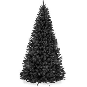 Artificial Christmas Tree, 7.5ft Premium Unlit Realistic Spruce Holiday Décor w/Dense Branches, Metal Base Black Spruce Artificial Christmas Tree, 7.5ft Premium Unlit Realistic Spruce Holiday Décor w/Dense Branches, Metal Base Black Spruce