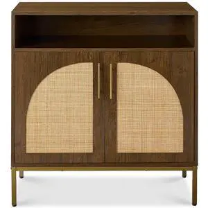 Rattan Sideboard Buffet Cabinet, Entryway Table, Accent Storage Cabinet, Console Table for Hallway, Living Room, Dining Room - Brown Rattan Sideboard Buffet Cabinet, Entryway Table, Accent Storage Cabinet, Console Table for Hallway, Living Room, Dining Room - Brown