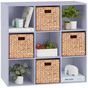 Best Choice Products Kids Bookcase 9-Cube Storage Organizer, 11in Shelf Opening, Bookshelf, Toy Storage, Customizable w/ 3 Removable Back Panels Lavender Best Choice Products Kids Bookcase 9-Cube Storage Organizer, 11in Shelf Opening, Bookshelf, Toy Storage, Customizable w/ 3 Removable Back Panels Lavender