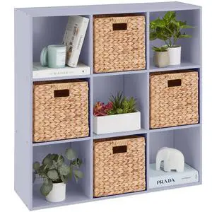Best Choice Products Kids Bookcase 9-Cube Storage Organizer, 13.5in Shelf Opening, Bookshelf, Toy Storage, Customizable w/ 3 Removable Back Panels Lavender Best Choice Products Kids Bookcase 9-Cube Storage Organizer, 13.5in Shelf Opening, Bookshelf, Toy Storage, Customizable w/ 3 Removable Back Panels Lavender