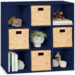 Best Choice Products Kids Bookcase 9-Cube Storage Organizer, 11in Shelf Opening, Bookshelf, Toy Storage, Customizable w/ 3 Removable Back Panels Navy Best Choice Products Kids Bookcase 9-Cube Storage Organizer, 11in Shelf Opening, Bookshelf, Toy Storage, Customizable w/ 3 Removable Back Panels Navy