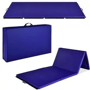 10ftx4ftx2in Folding Gym Mat 4-Panel Exercise Gymnastics Aerobics Workout Fitness Floor Mats w/Carrying Handles 10ftx4ftx2in Folding Gym Mat 4-Panel Exercise Gymnastics Aerobics Workout Fitness Floor Mats w/Carrying Handles