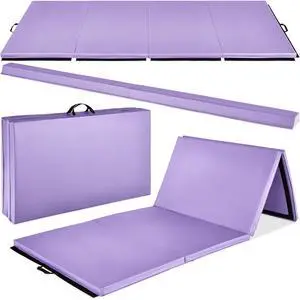 10ftx4ftx2in Folding Gym Mat 4-Panel Exercise Gymnastics Aerobics Workout Fitness Floor Mats w/Carrying Handles 10ftx4ftx2in Folding Gym Mat 4-Panel Exercise Gymnastics Aerobics Workout Fitness Floor Mats w/Carrying Handles