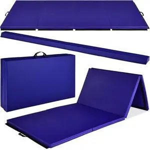 10ftx4ftx2in Folding Gym Mat 4-Panel Exercise Gymnastics Aerobics Workout Fitness Floor Mats w/Carrying Handles 10ftx4ftx2in Folding Gym Mat 4-Panel Exercise Gymnastics Aerobics Workout Fitness Floor Mats w/Carrying Handles