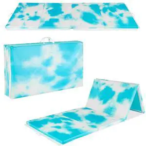 10ftx4ftx2in Folding Gym Mat 4-Panel Exercise Gymnastics Aerobics Workout Fitness Floor Mats w/Carrying Handles 10ftx4ftx2in Folding Gym Mat 4-Panel Exercise Gymnastics Aerobics Workout Fitness Floor Mats w/Carrying Handles