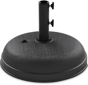 Best Choice Products Fillable Umbrella Base Stand Round Dome Plastic Patio Umbrella Base Stand, Pole Holder for Outdoor, Lawn w/ 55lbs Weight Capacity, Adjustment Knob - Black Best Choice Products Fillable Umbrella Base Stand Round Dome Plastic Patio Umbrella Base Stand, Pole Holder for Outdoor, Lawn w/ 55lbs Weight Capacity, Adjustment Knob - Black
