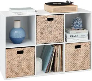 Best Choice Products 6-Cube Storage Organizer, 13.5in Shelf Opening, Bookcase, Display Shelf, Customizable w/ 3 Removable Back Panels White Best Choice Products 6-Cube Storage Organizer, 13.5in Shelf Opening, Bookcase, Display Shelf, Customizable w/ 3 Removable Back Panels White