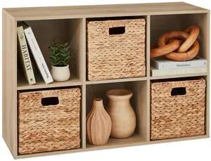 Best Choice Products 6-Cube Storage Organizer, 11in Shelf Opening, Bookcase, Display Shelf, Customizable w/ 3 Removable Back Panels Light Oak Best Choice Products 6-Cube Storage Organizer, 11in Shelf Opening, Bookcase, Display Shelf, Customizable w/ 3 Removable Back Panels Light Oak