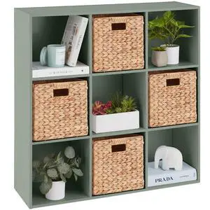Best Choice Products Kids Bookcase 9-Cube Storage Organizer, 13.5in Shelf Opening, Bookshelf, Toy Storage, Customizable w/ 3 Removable Back Panels Sage Best Choice Products Kids Bookcase 9-Cube Storage Organizer, 13.5in Shelf Opening, Bookshelf, Toy Storage, Customizable w/ 3 Removable Back Panels Sage