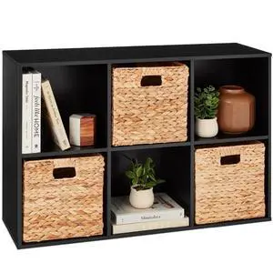 Best Choice Products 6-Cube Storage Organizer, 11in Shelf Opening, Bookcase, Display Shelf, Customizable w/ 3 Removable Back Panels Black Best Choice Products 6-Cube Storage Organizer, 11in Shelf Opening, Bookcase, Display Shelf, Customizable w/ 3 Removable Back Panels Black