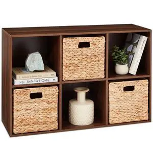 Best Choice Products 6-Cube Storage Organizer, 11in Shelf Opening, Bookcase, Display Shelf, Customizable w/ 3 Removable Back Panels Walnut Best Choice Products 6-Cube Storage Organizer, 11in Shelf Opening, Bookcase, Display Shelf, Customizable w/ 3 Removable Back Panels Walnut