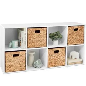 Best Choice Products 8-Cube Storage Organizer, 11in Shelf Opening, Bookcase, Display Shelf, Customizable w/ 3 Removable Back Panels White Best Choice Products 8-Cube Storage Organizer, 11in Shelf Opening, Bookcase, Display Shelf, Customizable w/ 3 Removable Back Panels White
