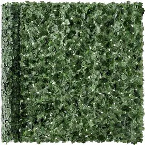 Outdoor Garden 96x72-inch Artificial Faux Ivy Hedge Leaf and Vine Privacy Fence Wall Screen - Green Outdoor Garden 96x72-inch Artificial Faux Ivy Hedge Leaf and Vine Privacy Fence Wall Screen - Green